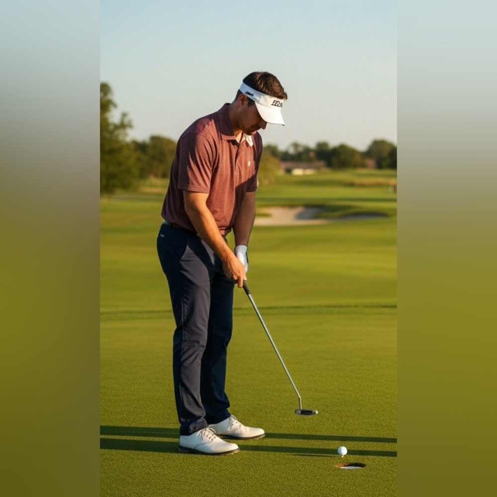 Izod Golf L Red Plaid Shirt